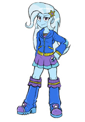 Size: 700x1000 | Tagged: safe, artist:ichibangravity, derpibooru import, trixie, equestria girls, solo