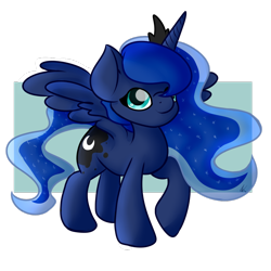 Size: 1024x1024 | Tagged: safe, artist:lunartails, princess luna, alicorn, pony, female, horn, mare, simple background, solo, transparent background