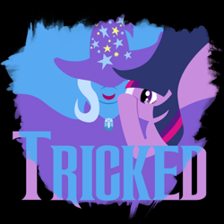 Size: 500x500 | Tagged: safe, artist:novanator, derpibooru import, trixie, twilight sparkle, crossover, ponified, welovefine, wicked