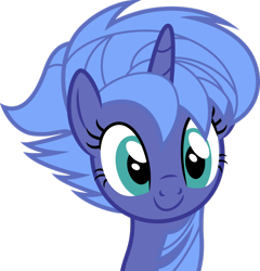 Size: 1024x1065 | Tagged: safe, artist:blah23z, princess luna, alternate hairstyle, recolor, s1 luna, simple background, solo, transparent background