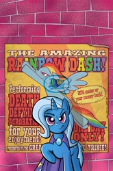 Size: 728x1100 | Tagged: safe, artist:thomzahler, derpibooru import, idw, trixie, friends forever, comic cover, poster