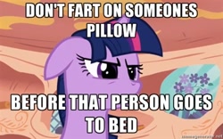 Size: 400x250 | Tagged: safe, derpibooru import, edit, edited screencap, screencap, twilight sparkle, bronyetiquette, caption, forced meme, image macro, meta, text