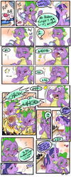 Size: 900x2261 | Tagged: safe, artist:ggolddduck, derpibooru import, spike, twilight sparkle, dragon, comic, sneezing