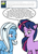 Size: 424x600 | Tagged: safe, artist:dekomaru, derpibooru import, trixie, twilight sparkle, pony, unicorn, ask, female, lesbian, shipping, tumblr, tumblr:ask twixie, twixie