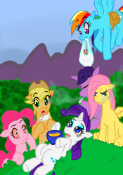 Size: 700x1000 | Tagged: safe, artist:sirbriggz, derpibooru import, applejack, fluttershy, pinkie pie, rainbow dash, rarity, twilight sparkle, earth pony, pegasus, pony, unicorn, drugs, flutterhigh, flutterjoint, high, junkie pie, marijuana, pinkie high