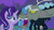 Size: 1280x720 | Tagged: safe, derpibooru import, screencap, discord, starlight glimmer, thorax, trixie, changeling, pony, unicorn, to where and back again, angry, surprised