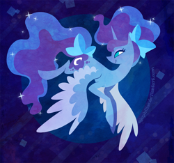 Size: 900x842 | Tagged: safe, artist:egophiliac, princess luna, alicorn, pony, bow, hair bow, lineless, smiling, solo, tail bow