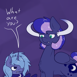 Size: 1200x1200 | Tagged: safe, artist:skoon, princess luna, alicorn, pony, bipedal, naughty luna, tumblr