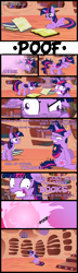 Size: 1500x5210 | Tagged: safe, artist:foxy-noxy, derpibooru import, twilight sparkle, book, comic, golden oaks library, insanity, library, time travel, twilight snapple