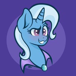 Size: 1093x1093 | Tagged: safe, artist:raptorlover0823, derpibooru import, trixie, pony, unicorn, bust, female, looking at you, mare, solo