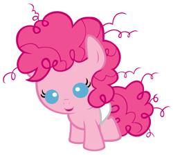Size: 4000x3600 | Tagged: safe, artist:beavernator, pinkie pie, earth pony, pony, baby, baby pie, baby pony, diaper, female, filly, foal, simple background, solo, white background