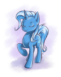 Size: 680x850 | Tagged: safe, artist:moenkin, derpibooru import, trixie, pony, unicorn, eyes closed, female, mare, simple background, solo, transparent background