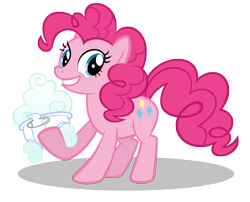 Size: 10000x8073 | Tagged: safe, artist:gratlofatic, pinkie pie, earth pony, pony, absurd resolution, cloud, diaper, female, mare, simple background, solo, transparent background, vector