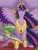 Size: 1128x1471 | Tagged: safe, artist:mortalshinobi, derpibooru import, princess twilight 2.0, spike, twilight sparkle, twilight sparkle (alicorn), alicorn, dragon, pony, older, older spike, older twilight, princess, winged spike