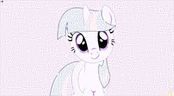 Size: 1301x725 | Tagged: safe, artist:xiestman, derpibooru import, twilight sparkle, maze, solo