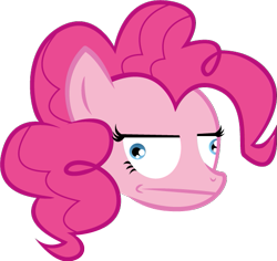 Size: 567x535 | Tagged: safe, artist:alisonwonderland1951, pinkie pie, earth pony, pony, female, mare, me gusta, meme, rage face, simple background, solo, transparent background