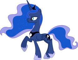 Size: 6667x5121 | Tagged: safe, artist:scarletlightning565, princess luna, alicorn, pony, absurd resolution, simple background, solo, transparent background, vector