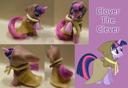 Size: 1102x763 | Tagged: safe, derpibooru import, clover the clever, twilight sparkle, pony, custom, irl, photo, sculpture, toy