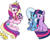 Size: 600x474 | Tagged: safe, artist:dekomaru, derpibooru import, edit, princess cadance, trixie, twilight sparkle, alicorn, pony, unicorn, ask, female, lesbian, magical lesbian spawn, offspring, parent:trixie, parent:twilight sparkle, parents:twixie, shipping, tumblr, tumblr:ask twixie, twixie