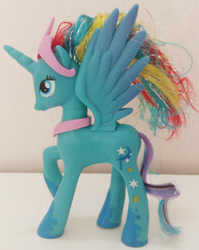 Size: 800x1007 | Tagged: safe, derpibooru import, trixie, alicorn, alicornified, bootleg, brushable, race swap, solo, toy, trixiecorn