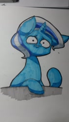 Size: 1836x3264 | Tagged: safe, artist:as177sd, derpibooru import, trixie, pony, unicorn, female, mare, pixiv, solo, traditional art