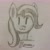 Size: 2976x2976 | Tagged: safe, artist:antique1899, derpibooru import, trixie, belarusian, cute, cyrillic, looking at you, monochrome, sketch, solo, traditional art