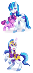 Size: 681x1470 | Tagged: safe, artist:theuselesstoe, dusk shine, gleaming shield, shining armor, twilight sparkle, pony, unicorn, colt, rule 63