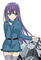 Size: 950x1400 | Tagged: safe, artist:dannysoarin, maud pie, human, clothes, humanized, solo, thigh highs, zettai ryouiki