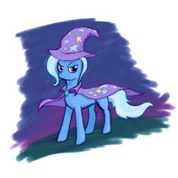 Size: 810x810 | Tagged: safe, artist:caitmoffitt, derpibooru import, trixie, pony, unicorn, female, mare, solo