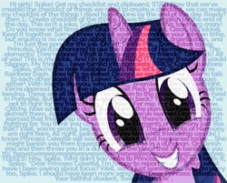 Size: 1280x1030 | Tagged: safe, artist:rinsowaty, derpibooru import, twilight sparkle, pony, unicorn, female, mare, purple coat, quote, solo