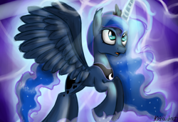 Size: 6000x4092 | Tagged: safe, artist:kleineluhnar, princess luna, alicorn, pony, do princesses dream of magic sheep, absurd resolution, dream, magic, solo