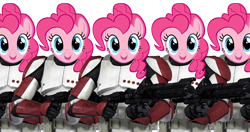 Size: 680x360 | Tagged: safe, pinkie pie, too many pinkie pies, armor, barely pony related, clone, clone trooper, clone wars, clones, crossover, galactic republic, pinkie clone, star wars