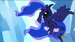 Size: 1920x1080 | Tagged: safe, screencap, princess luna, alicorn, pony, do princesses dream of magic sheep, animation error, majestic as fuck, solo