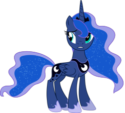 Size: 5981x5420 | Tagged: safe, artist:illumnious, princess luna, alicorn, pony, do princesses dream of magic sheep, .svg available, absurd resolution, simple background, solo, transparent background, vector, worried