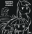 Size: 965x1051 | Tagged: safe, artist:megasweet, derpibooru import, big macintosh, sweetie belle, twilight sparkle, earth pony, pony, male, monochrome, smarty belle, stallion