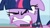 Size: 640x360 | Tagged: safe, derpibooru import, screencap, twilight sparkle, hub logo, meme, misleading text, solo, youtube caption