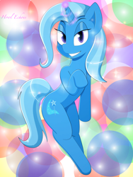 Size: 1024x1365 | Tagged: safe, artist:howl echoes, derpibooru import, trixie, pony, unicorn, female, mare, smiling, solo