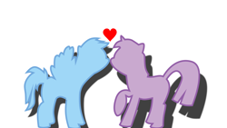 Size: 1600x900 | Tagged: safe, artist:yourfavoritesenpai, derpibooru import, rainbow dash, twilight sparkle, pegasus, pony, female, kissing, lesbian, shipping, simple background, twidash, vector, white background