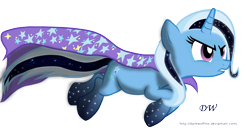 Size: 4993x2601 | Tagged: safe, artist:darkwolfmx, derpibooru import, trixie, pony, unicorn, female, mare, rainbow power, rainbow power-ified, simple background, solo, transparent background