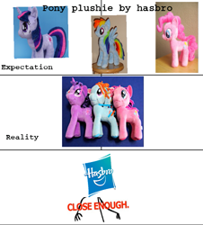 Size: 651x720 | Tagged: safe, derpibooru import, pinkie pie, rainbow dash, twilight sparkle, funrise, hasbro, irl, photo, plushie