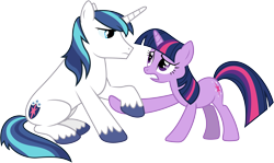 Size: 7280x4330 | Tagged: safe, artist:90sigma, shining armor, twilight sparkle, pony, unicorn, absurd resolution, simple background, transparent background, vector