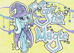 Size: 1280x912 | Tagged: safe, artist:shabbyponies, derpibooru import, trixie, pony, unicorn, female, mare, solo, traditional art