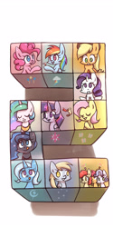 Size: 1600x3200 | Tagged: safe, artist:joycall6, derpibooru import, apple bloom, applejack, derpy hooves, fluttershy, pinkie pie, princess celestia, princess luna, rainbow dash, rarity, scootaloo, sweetie belle, trixie, twilight sparkle, twilight sparkle (alicorn), alicorn, earth pony, pegasus, pony, unicorn, cutie mark crusaders, female, mane six, mare