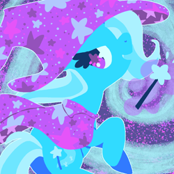 Size: 1500x1500 | Tagged: safe, artist:paintrolleire, derpibooru import, trixie, pony, unicorn, female, mare, solo