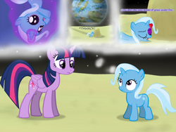 Size: 1200x900 | Tagged: safe, artist:evil-dec0y, derpibooru import, trixie, twilight sparkle, twilight sparkle (alicorn), alicorn, pony, comic:trixie vs., female, filly, filly trixie, flashback, mare