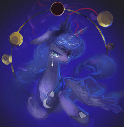 Size: 827x845 | Tagged: safe, artist:tc, princess luna, alicorn, pony, do princesses dream of magic sheep, crying, solo