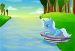 Size: 1055x726 | Tagged: safe, artist:xwreathofroses, derpibooru import, trixie, pony, unicorn, female, mare, solo