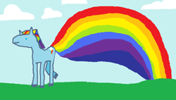 Size: 762x434 | Tagged: safe, artist:seniorpony, rainbow dash, pegasus, pony, female, mare, rainbow trail, solo