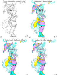 Size: 974x1250 | Tagged: safe, artist:bunnycat, derpibooru import, trixie, anthro, commission, commissions sheet, cute, magic, magical girl