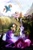 Size: 700x1064 | Tagged: safe, artist:andreatamme, derpibooru import, applejack, fluttershy, pinkie pie, rainbow dash, rarity, twilight sparkle, unicorn twilight, earth pony, pegasus, pony, unicorn, female, flying, mane six, mare, mountain, pond, rainbow, scenery, tree, water, waterfall